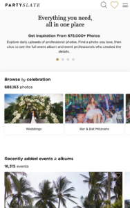 PartySlate website
